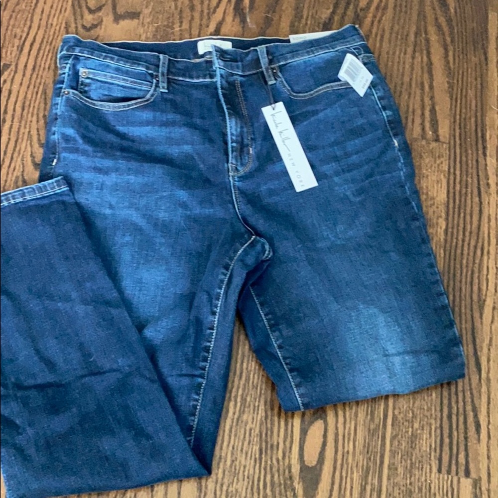 NWT Nicole Miller High Rose Skinny Jeans sz 14